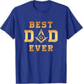 Mens Masonic Best Dad Ever, Father's Day Gift | Freemason T-Shirt - FUKAMASONIC