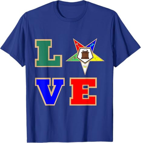 OES Love Sister Order of the Eastern Star Mother's Day T-Shirt - FUKAMASONIC