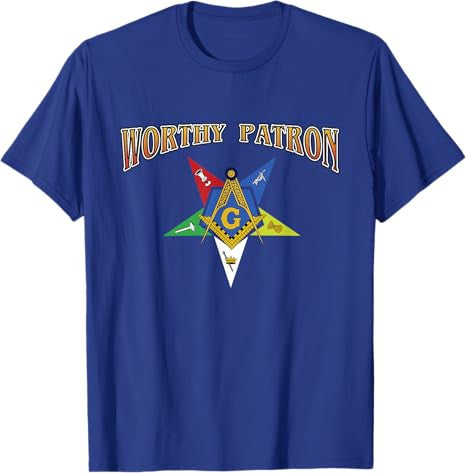 Worthy Patron Masonic OES Order Eastern Star Mason T-Shirt - FUKAMASONIC