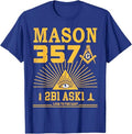 Mason 357 2B1Ask1 Look To The East Masonic Square & Compass T-Shirt - FUKAMASONIC