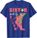 OES SiStar Leopard Walk By Faith Breast Cancer Awareness T-Shirt - FUKAMASONIC