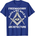 Freemasonry Architecture Square And Compasses T-Shirt - FUKAMASONIC