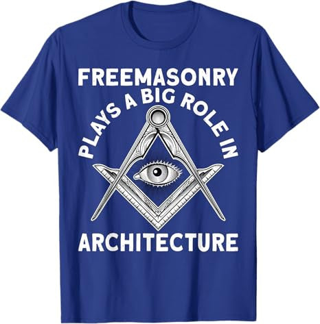 Freemasonry Architecture Square And Compasses T-Shirt - FUKAMASONIC