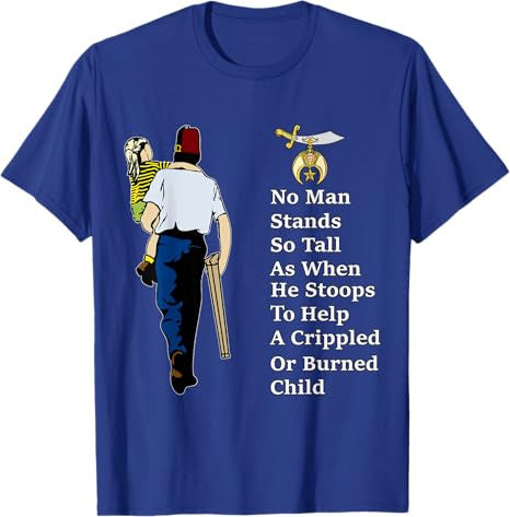 Shriner Man Stand So Tall With Children Masonic Father's Day T-Shirt - FUKAMASONIC