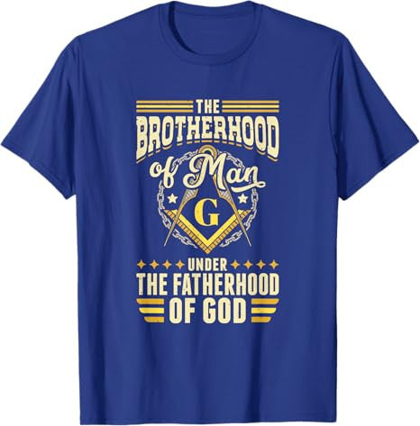 Brotherhood Of Man Masonry Masonic Freemason Freemasonry T-Shirt - FUKAMASONIC
