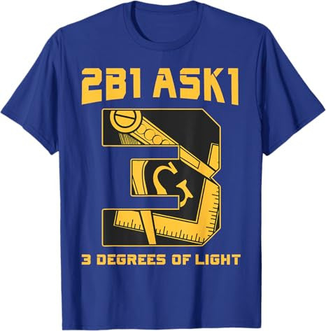 Freemason 2B1Ask1 3 Degrees Of Light Compass Square Masonic T-Shirt - FUKAMASONIC