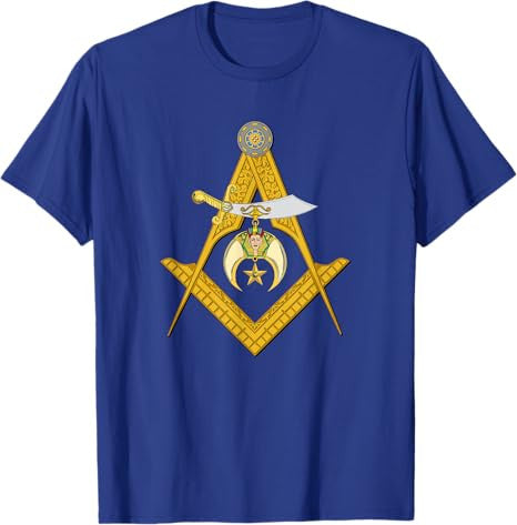 Masonic Square and Compasses Shriners Dad Father's Day T-Shirt - FUKAMASONIC