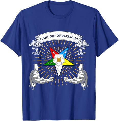 OES Light Out Of Darkness Sis Bro Order of the Eastern Star T-Shirt - FUKAMASONIC