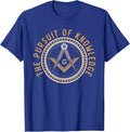 Freemason Masonic Fraternal Square & Compass Freemasonry T-Shirt - FUKAMASONIC