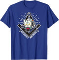 Cute Masonic Meowing Cat freemason mason esoteric spiritual T-Shirt - FUKAMASONIC