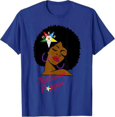 OES Melanin Sister Afro of the Eastern Star Thanksgiving T-Shirt - FUKAMASONIC