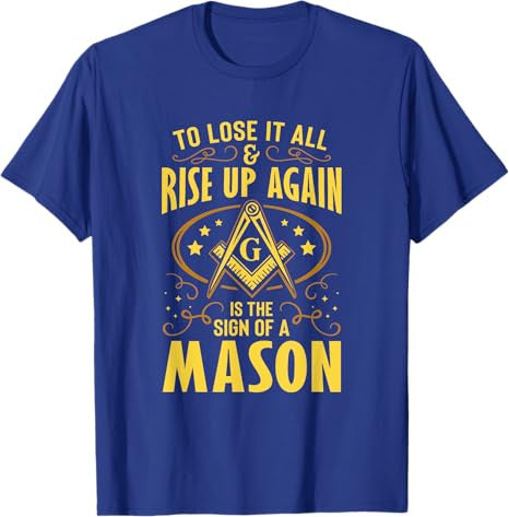 Sign Of A Mason Masonry Masonic Freemason Freemasonry T-Shirt - FUKAMASONIC