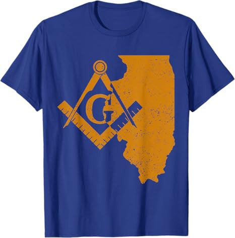 Illinois Masons Grand Lodge AF&AM Freemason Fathers Day Gift T-Shirt - FUKAMASONIC