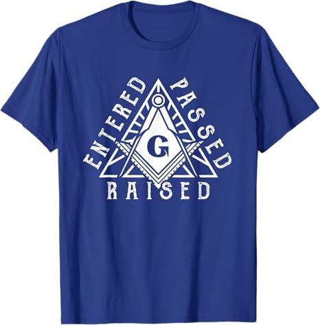 Masonic Square And Compasses Design T-Shirt - FUKAMASONIC