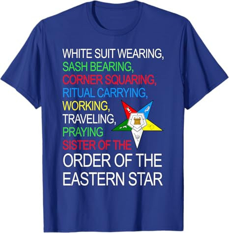 OES Sister Working Traveling Praying Thanksgiving Christmas T-Shirt - FUKAMASONIC