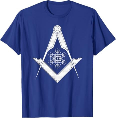 Sacred Geometry Mason Square and Compass Freemason T-Shirt T-Shirt - FUKAMASONIC