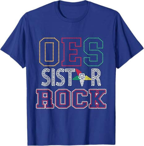 OES SiStar Sister Rock Order of the Eastern Star Parents Day T-Shirt - FUKAMASONIC