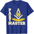 Freemason Past Master Symbol Square & Compasses Father's Day T-Shirt - FUKAMASONIC