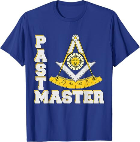 Freemason Past Master Symbol Square & Compasses Father's Day T-Shirt - FUKAMASONIC