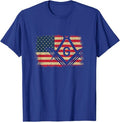 Freemason USA American Flag Freemasonry 4th of July T-Shirt - FUKAMASONIC