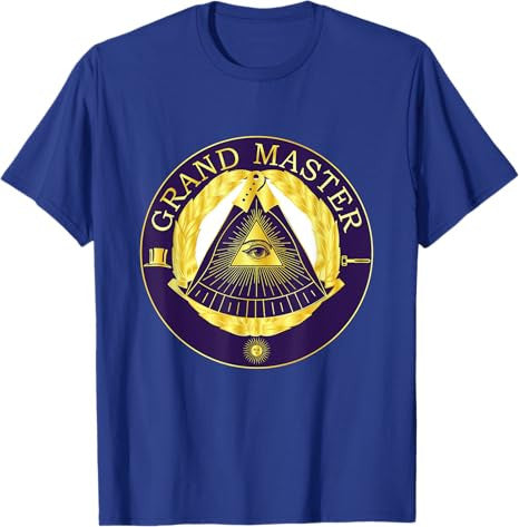 Masonic Grandmaster Master Mason Lodge Gavel Grand Freemason T-Shirt - FUKAMASONIC