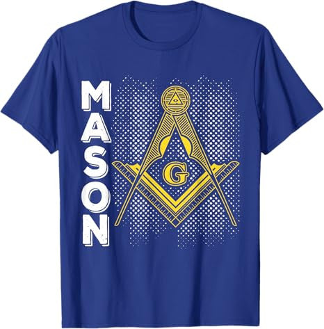 Masonic Freemasonry Fraternal Square Compass Mason T-Shirt - FUKAMASONIC
