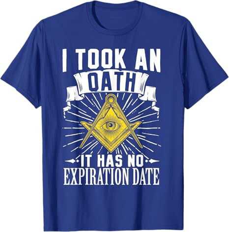 Masonic Freemasonry Fraternal Square Compass I Took An T-Shirt - FUKAMASONIC