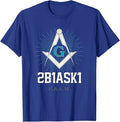 Mason 2B1ASK1 Square and Compass, Freemason - T-Shirt T-Shirt - FUKAMASONIC