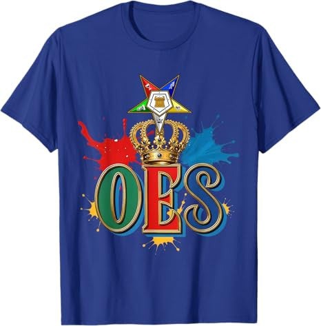 OES Queen Sisters Beautiful Crown Order of the Eastern Star T-Shirt - FUKAMASONIC