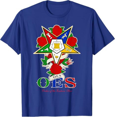 OES Roses Order Eastern Star Sister Sistar T-Shirt - FUKAMASONIC