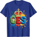 OES Queen Crown Diamond WaterColor Order of the Eastern Star T-Shirt - FUKAMASONIC