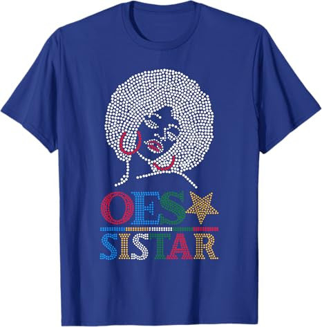 OES SiStar Dot Print Order of Eastern Star Parents' Day Gift T-Shirt - FUKAMASONIC