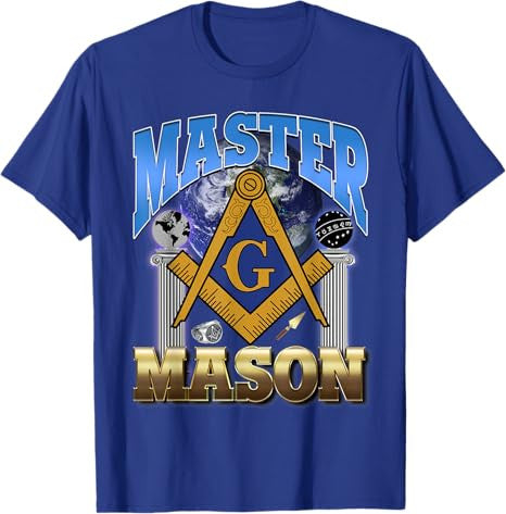 Masonic Pillars Master Mason Lodge Freemason Ring Trowel Bro T-Shirt - FUKAMASONIC