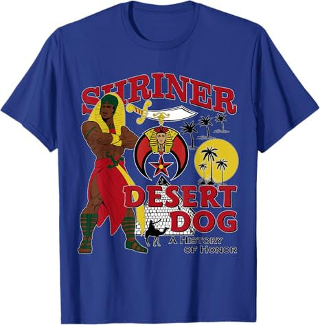 Shriner Desert Dog A History Of Honor Masonic Christmas T-Shirt - FUKAMASONIC
