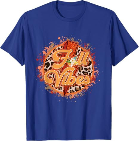OES Fall Vibes Retro Leopard of the Eastern Star Halloween T-Shirt - FUKAMASONIC