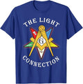 OES Mason The Light Connection Star Square Parents Christmas T-Shirt - FUKAMASONIC