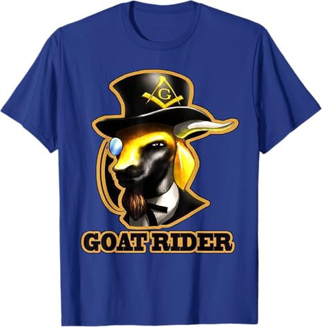 Masonic Goat Rider T Shirt Mason Tees T-Shirt - FUKAMASONIC