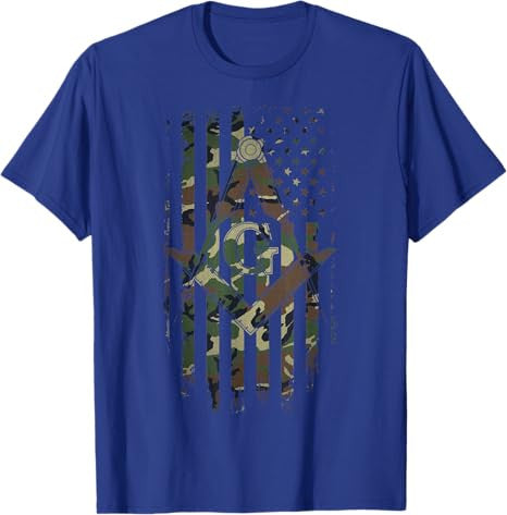 Masonic American Flag Square and Compass - Freemason T-Shirt T-Shirt - FUKAMASONIC