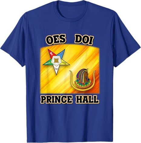 OES DOI Order Eastern Star Daughters of Isis Prince Hall PHA T-Shirt - FUKAMASONIC