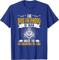 Brotherhood Of Man Masonry Freemasonry Masonic Freemason T-Shirt - FUKAMASONIC