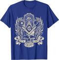 Masonic Skull God's Eye Faith Hope Charity Fathers Christmas T-Shirt - FUKAMASONIC