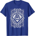 Freemason All seeing Eye The Masonic Square Compasses T-Shirt - FUKAMASONIC