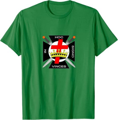 The Seal of the Knights Templar - Masonic York rite symbol T-Shirt - FUKAMASONIC