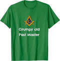Grumpy old Past Master Funny Freemason symbol masonic lodge T-Shirt - FUKAMASONIC