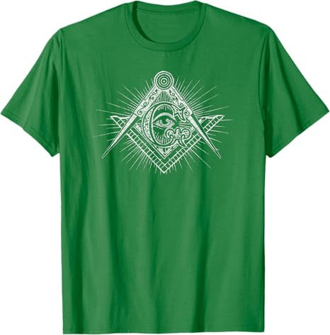 MASONIC SQUARE AND COMPASS FREEMASON ALL SEEING EYE T-Shirt - FUKAMASONIC