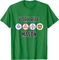 York Rite Mason T Shirt Masonic Tee T-Shirt - FUKAMASONIC