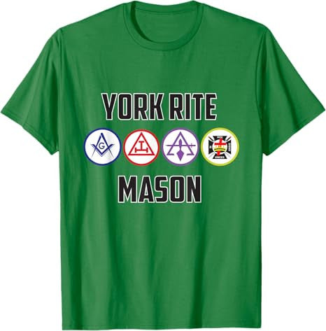 York Rite Mason T Shirt Masonic Tee T-Shirt - FUKAMASONIC