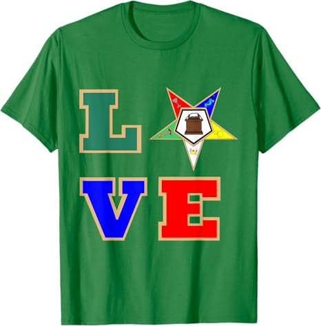 OES Love Sister Order of the Eastern Star Parents' Christmas T-Shirt - FUKAMASONIC