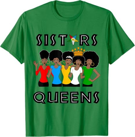 OES Sisters Queen Beautiful Crown Order of the Eastern Star T-Shirt - FUKAMASONIC