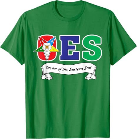 OES Symbol Ribbon Order of the Eastern Star Parents' Day T-Shirt - FUKAMASONIC